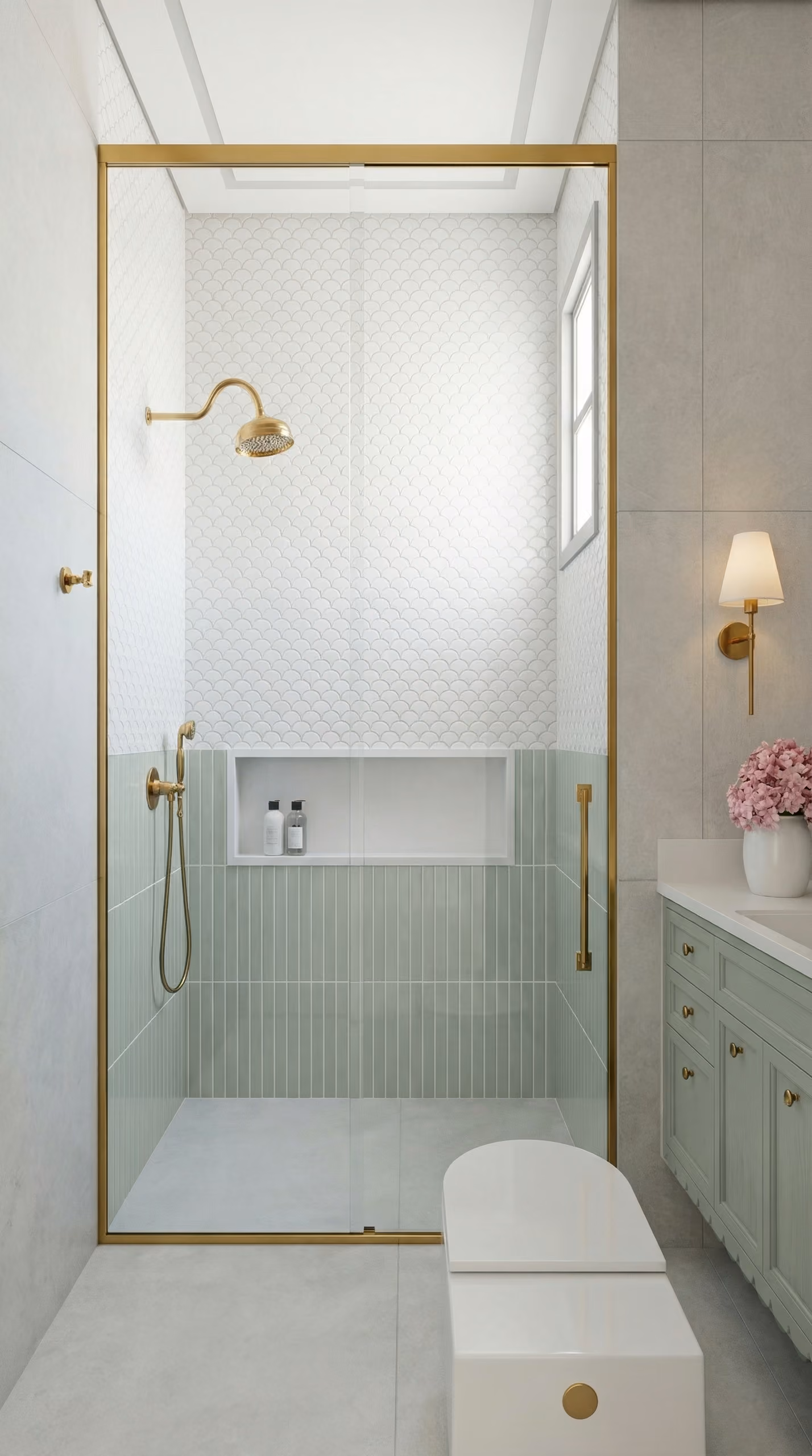 Render 3D de interiores — Banheiro, D3 Design